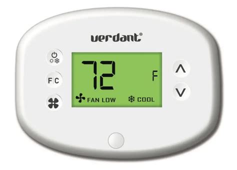 Verdant thermostat user manual - Verdant is an industry leader in commercial energy management solutions. Our energy saving thermostats and Verdant EI™ energy management service deliver significant energy savings without compromising guest comfort. CONTACT. 5700 Henri-Bourassa Blvd W. Saint-Laurent, Quebec H4R 1V9. Hours of operation: Monday to Friday from 9 am - 5 pm EST 